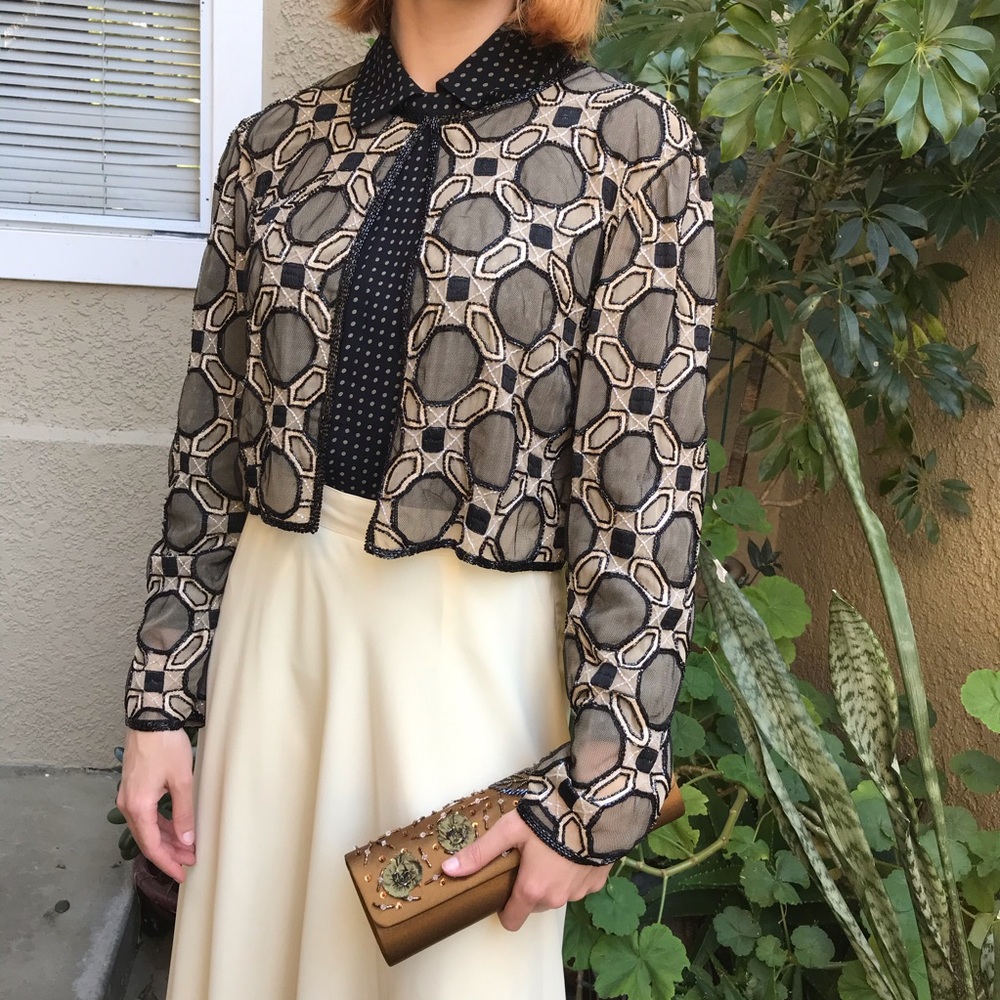 New vintage bronze satin purse/clutch - Picture 6 of 16